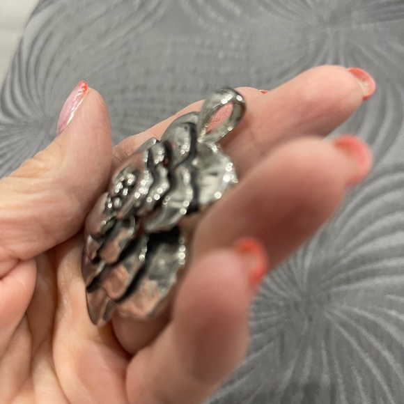 Silver Pedant Rose New - Picture 3 of 4